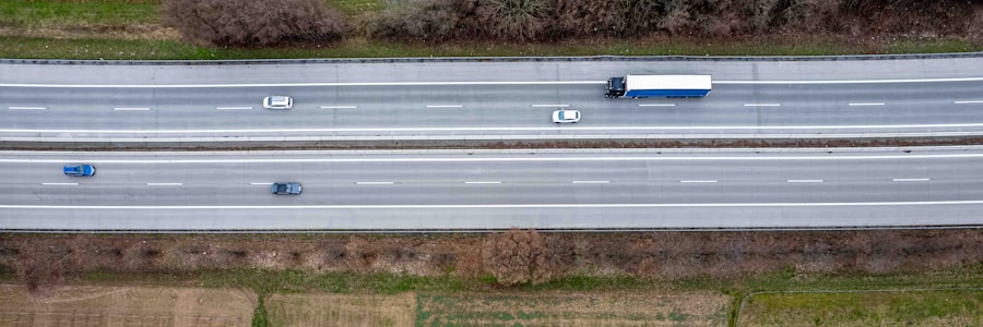 Camiones en autopista